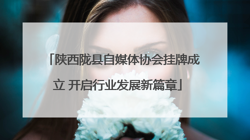 陕西陇县自媒体协会挂牌成立 开启行业发展新篇章