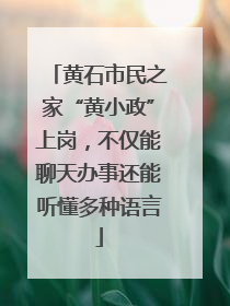 黄石市民之家“黄小政”上岗，不仅能聊天办事还能听懂多种语言