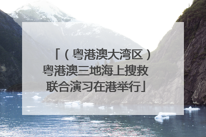 （粤港澳大湾区）粤港澳三地海上搜救联合演习在港举行