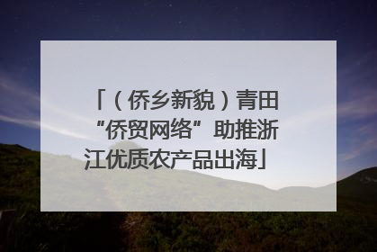 （侨乡新貌）青田“侨贸网络”助推浙江优质农产品出海