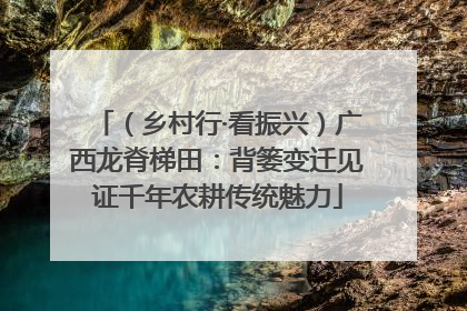 （乡村行·看振兴）广西龙脊梯田：背篓变迁见证千年农耕传统魅力