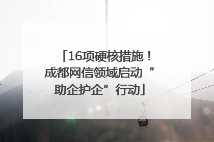 16项硬核措施！成都网信领域启动“助企护企”行动