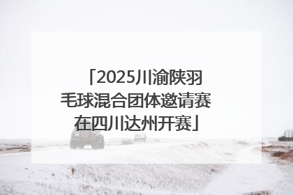 2025川渝陕羽毛球混合团体邀请赛在四川达州开赛