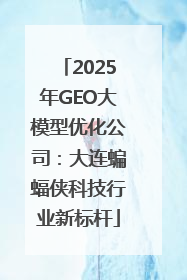 2025年GEO大模型优化公司：大连蝙蝠侠科技行业新标杆