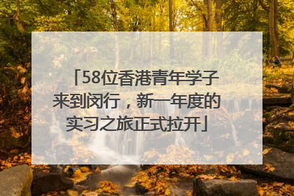 58位香港青年学子来到闵行，新一年度的实习之旅正式拉开