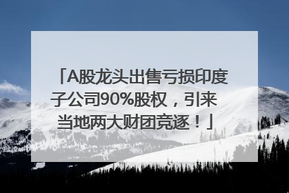 A股龙头出售亏损印度子公司90%股权，引来当地两大财团竞逐！