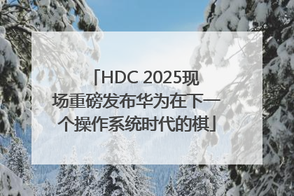 HDC 2025现场重磅发布华为在下一个操作系统时代的棋